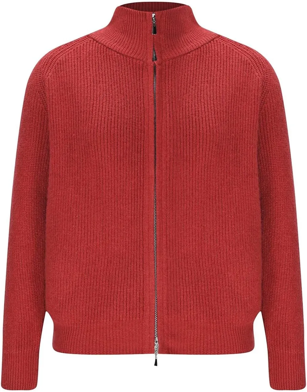 Cute Fall Sweaters for Women Trendy Long Sleeve Zip Up Collared Sweater Jackets Ribbed Knit Pullover Jumper