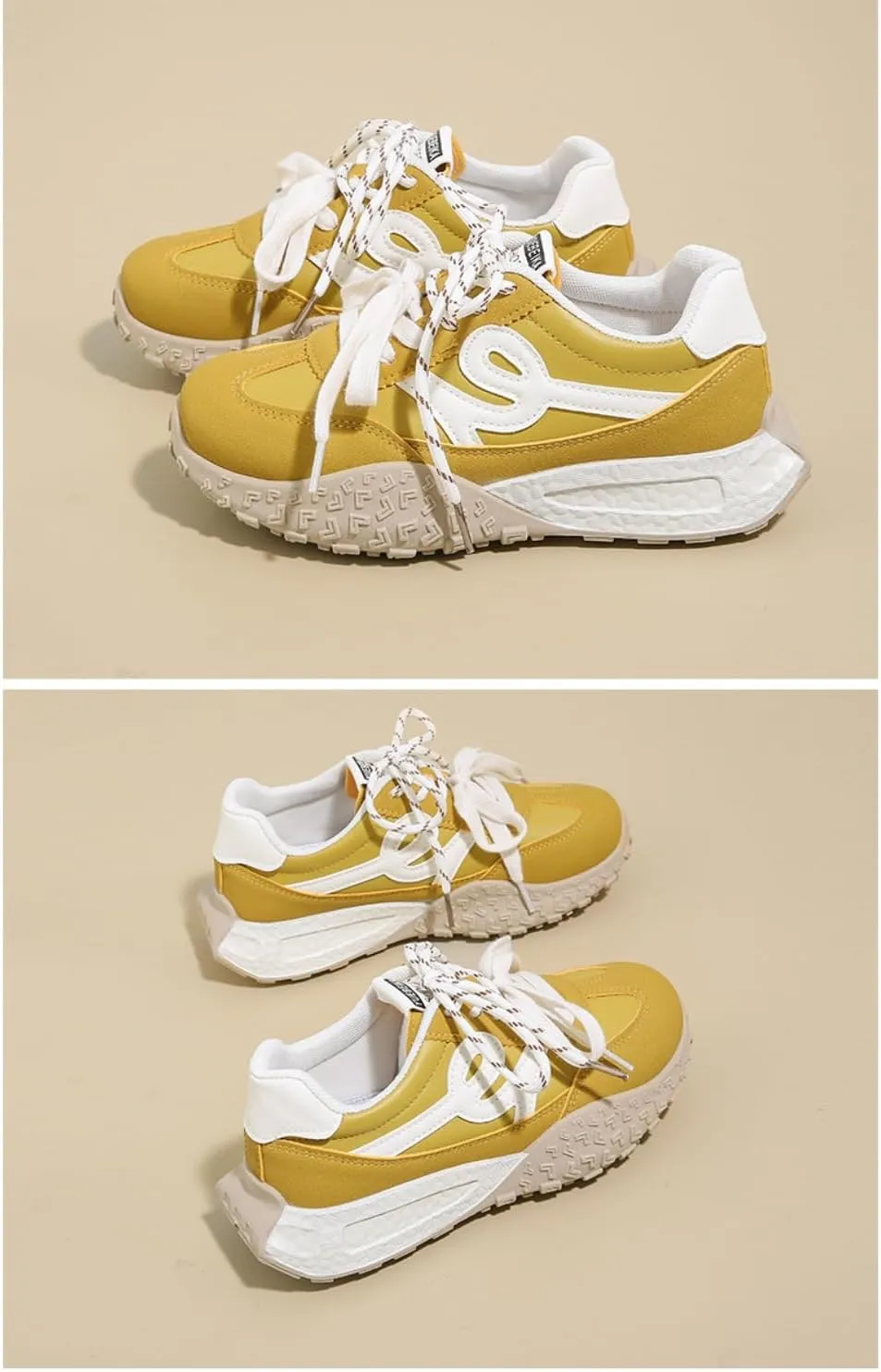 Cutecore Shoes Dual Laces Y2K Kawaii Sneakers Casual Tennis Gym Fitness Outdoor Hiking Comfortable Chunky Platform for Women Trendy Preppy Back To School Gift for Girls Granddaughter Travel Outfit