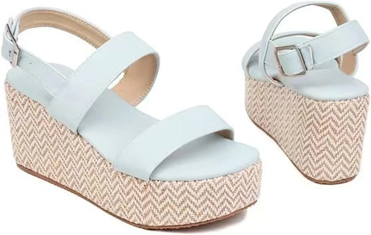 Dheva-C Sandal Slides Women Women Sandals Wedge Low Heel Roman Wedge Ladies Fashion Elastic Strap Carved Breathable Shoes Thick Soled Wedges Casual Sandals Sandals for Women Wedge Heels
