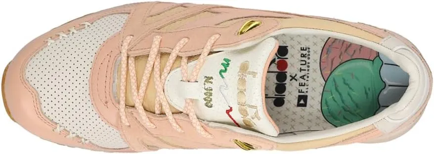 Diadora Mens N9000 Ice Cream X Feature Lace Up Sneakers Shoes Casual - Beige, Pink