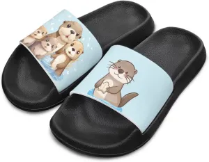 Doojoayie Summer Slide Sandals for Kids Girls Non-Slip EVA Outdoor Play Shoes