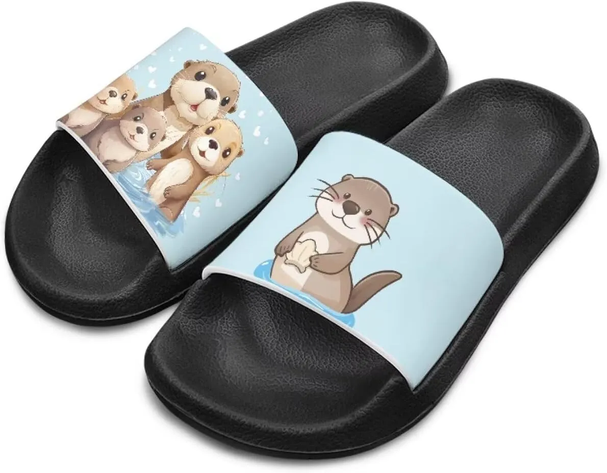 Doojoayie Summer Slide Sandals for Kids Girls Non-Slip EVA Outdoor Play Shoes