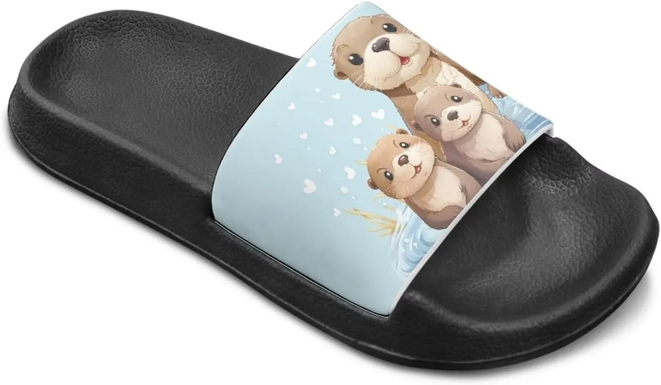 Doojoayie Summer Slide Sandals for Kids Girls Non-Slip EVA Outdoor Play Shoes