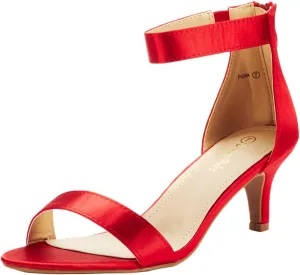 DREAM PAIRS Women's Fiona Fashion Stilettos Open Toe Pump Heeled Sandals
