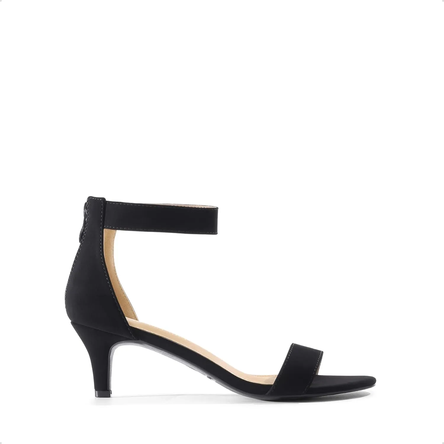 DREAM PAIRS Women's Fiona Fashion Stilettos Open Toe Pump Heeled Sandals