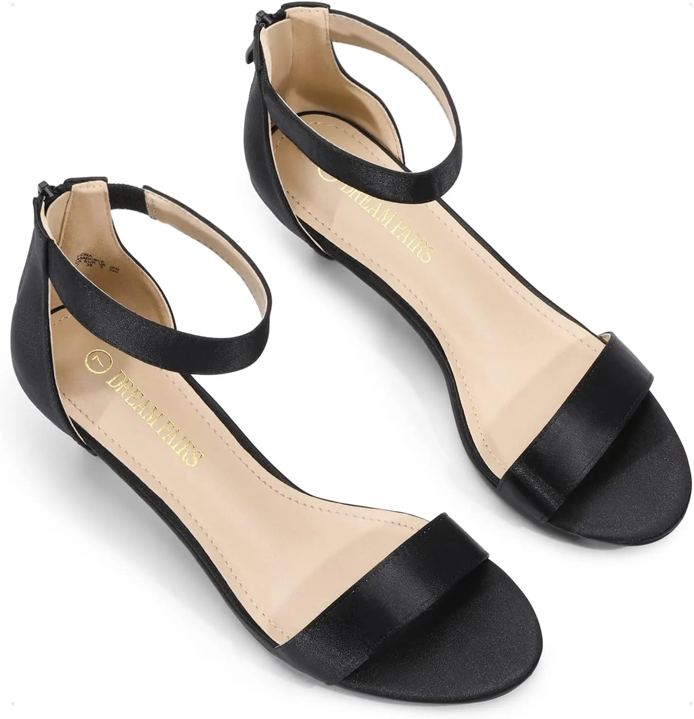 DREAM PAIRS Women's Fiona Fashion Stilettos Open Toe Pump Heeled Sandals