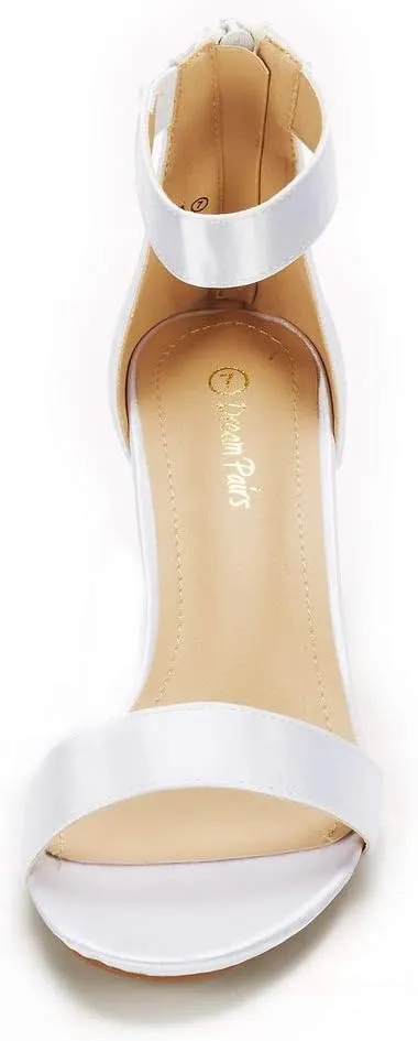 DREAM PAIRS Women's Fiona Fashion Stilettos Open Toe Pump Heeled Sandals