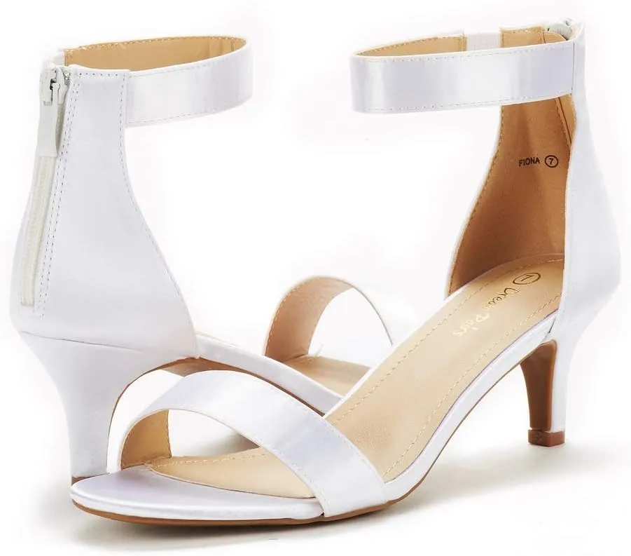 DREAM PAIRS Women's Fiona Fashion Stilettos Open Toe Pump Heeled Sandals
