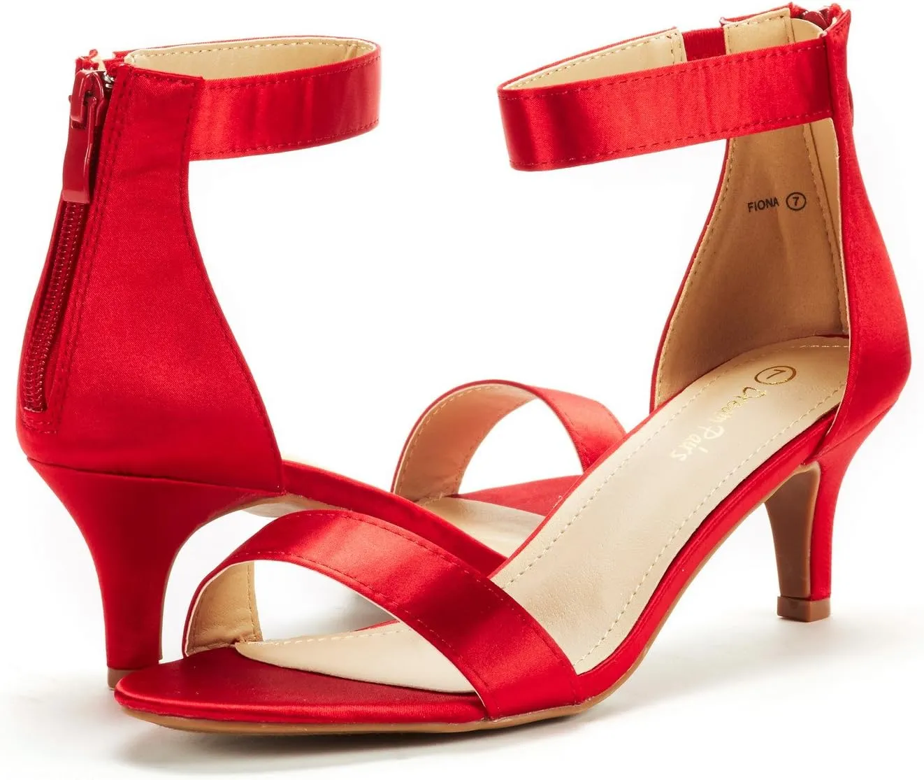 DREAM PAIRS Women's Fiona Fashion Stilettos Open Toe Pump Heeled Sandals