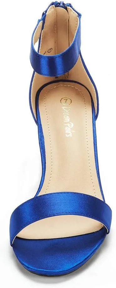 DREAM PAIRS Women's Fiona Fashion Stilettos Open Toe Pump Heeled Sandals