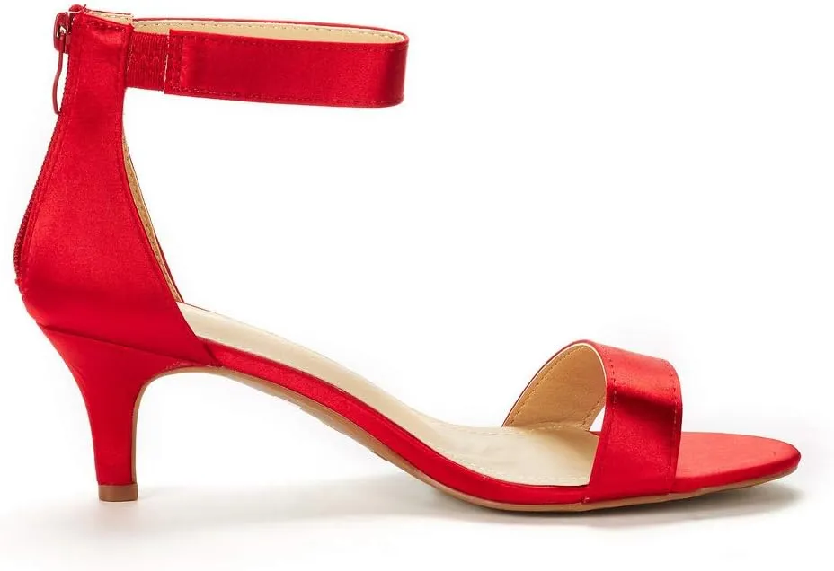 DREAM PAIRS Women's Fiona Fashion Stilettos Open Toe Pump Heeled Sandals