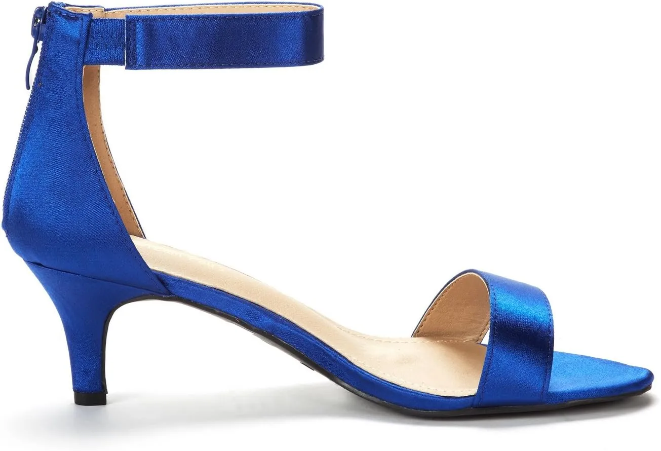 DREAM PAIRS Women's Fiona Fashion Stilettos Open Toe Pump Heeled Sandals