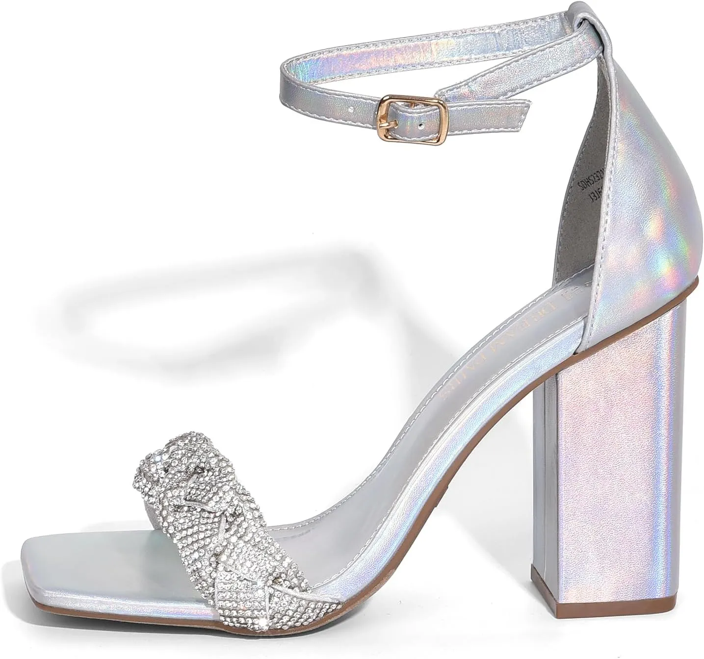 DREAM PAIRS Women's Heels for Women Braided Open Toe Ankle Strap High Block Chunky Heel Sandals Party Wedding Dress Pumps Shoes
