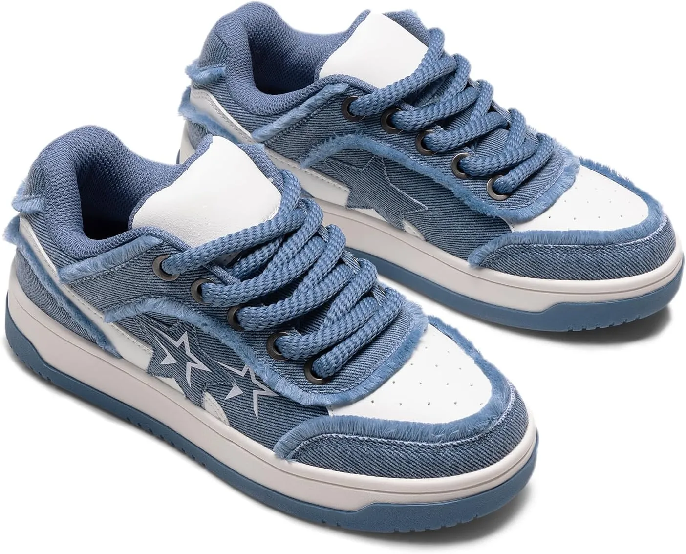 DREAM PAIRS Women's Sneakers Walking Lace-Up Comfortable Casual Rube Flat Low-Top Fashion Sneakers Shoes.