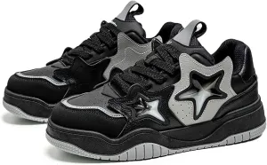 Exusiai Chunky Sneakers for Men Fashion Design Star Y2K Shoes Comfortable Skateboard Walking Platform Dad Shoes White/Black/Green