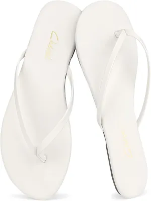 Flat Leather Flip Flops for Women, Comfortable Dressy Thong Sandals 2025 Summer and Spring Vacation Essentials, Chanclas Para Mujer