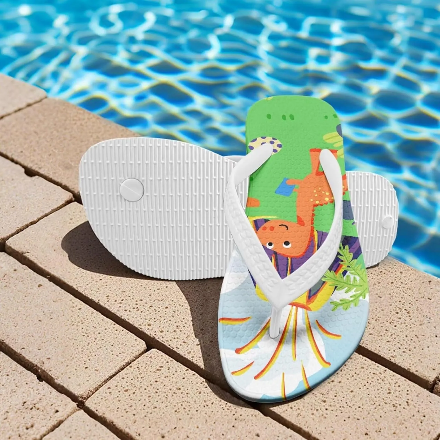 Flip Flops for Kids Boys Summer Sandals Girls Slippers with Non Slip Sole Indoor Outdoor Summer Beach Shoes