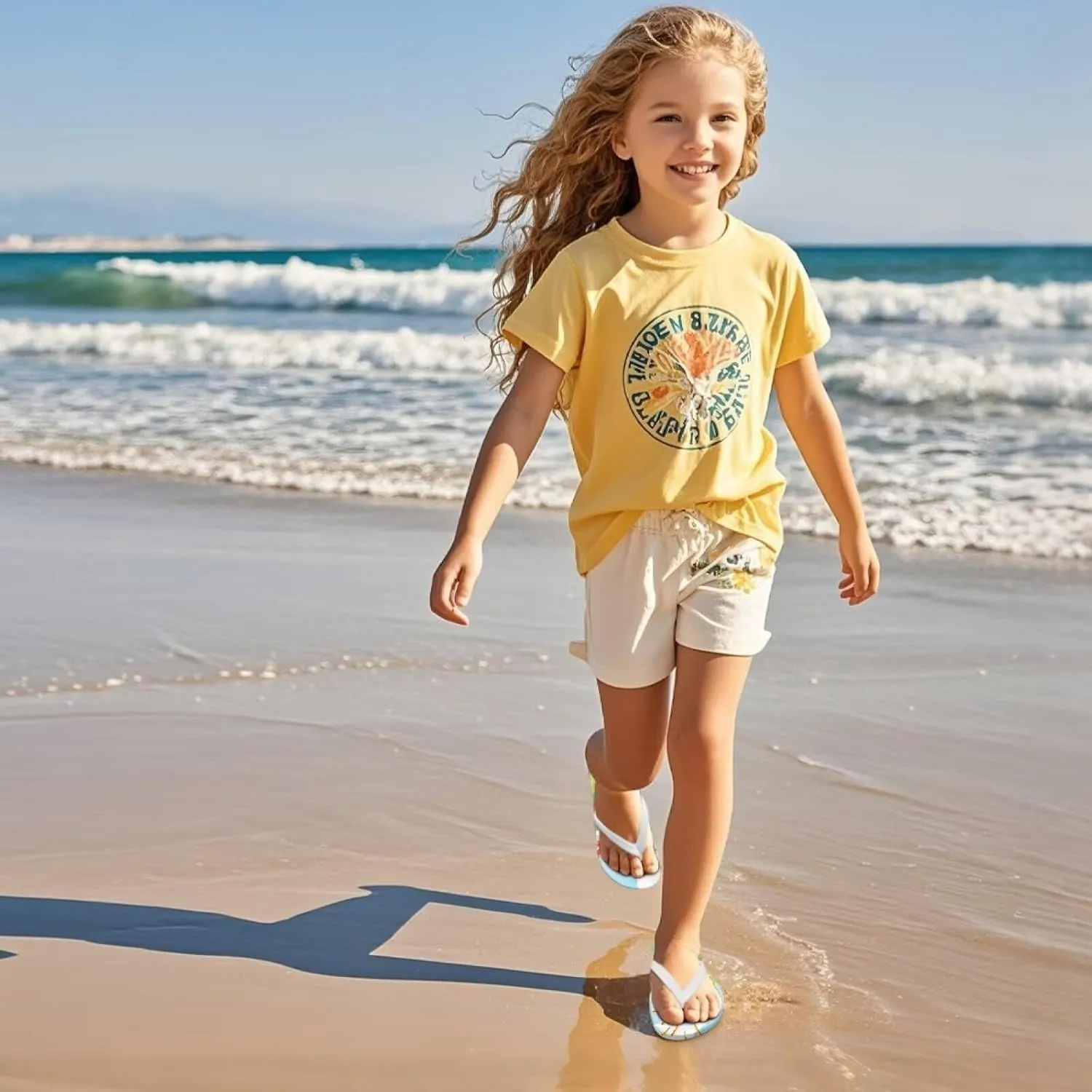 Flip Flops for Kids Boys Summer Sandals Girls Slippers with Non Slip Sole Indoor Outdoor Summer Beach Shoes