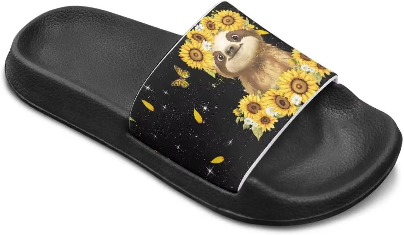 Forchrinse Animal Print Sandals for Girls Boys Summer Beach Slippers Lightweight Non Slip Pool Shower Water Shoes