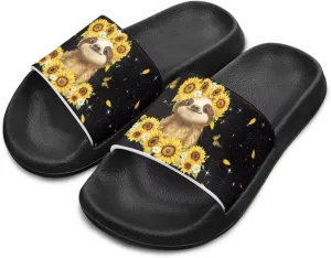 Forchrinse Animal Print Sandals for Girls Boys Summer Beach Slippers Lightweight Non Slip Pool Shower Water Shoes