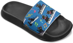 Forchrinse Kids Slippers for Grils Summer Slip on Slides Sandals Comfort Beach Pool Shower Shoes with Arch Support
