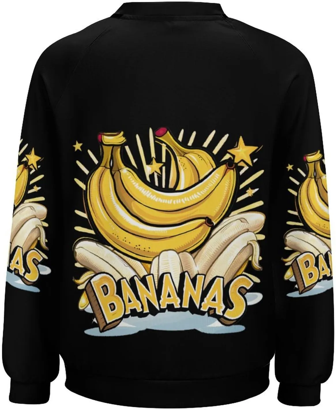 Funny Bananas Womens Sweatshirt Fashion Long Sleeve Crewneck Pullovers Casual Loose Tops