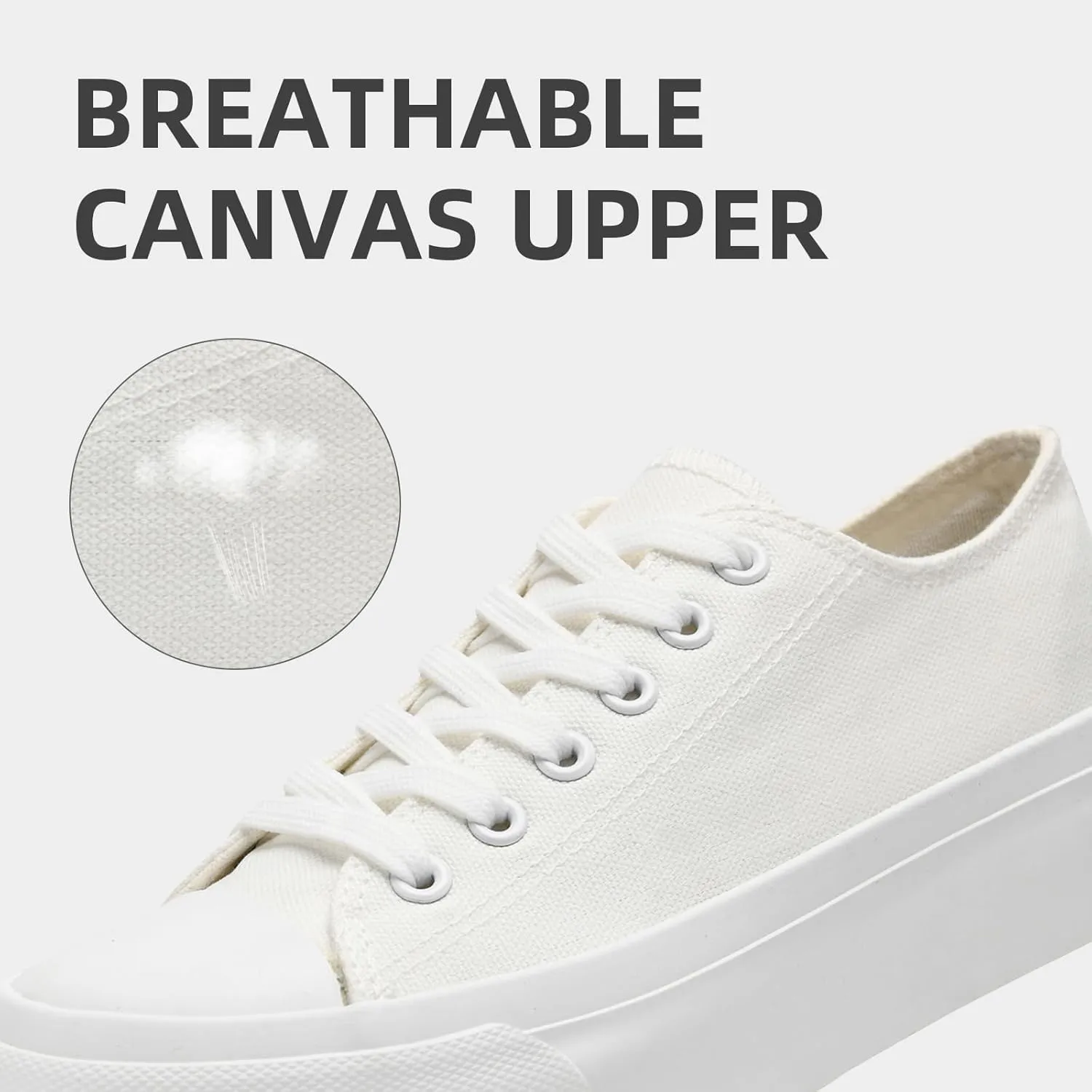 FUUPNN Platform Sneakers Canvas Fashion Lace Up Classic Casual Walking Shoes High Tops Canvas Shoes Casual Tennis Shoes