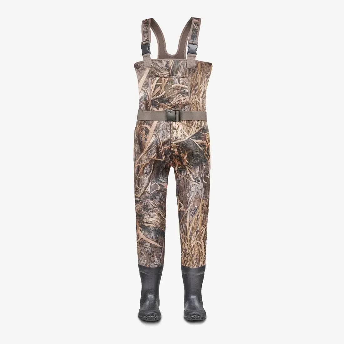 Gator Waders Youth Neoprene Waders| Fishing Offroading Hunting All-Terrain Comfortable Chest Waders for Kids w/Rubber Boots
