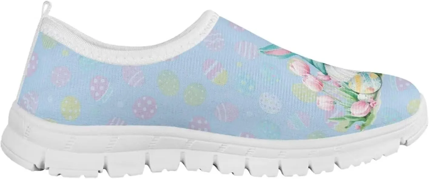 Girls Eater Bunny Shoes Cute Kids Running Shoes Trendy Slip On Sneakers