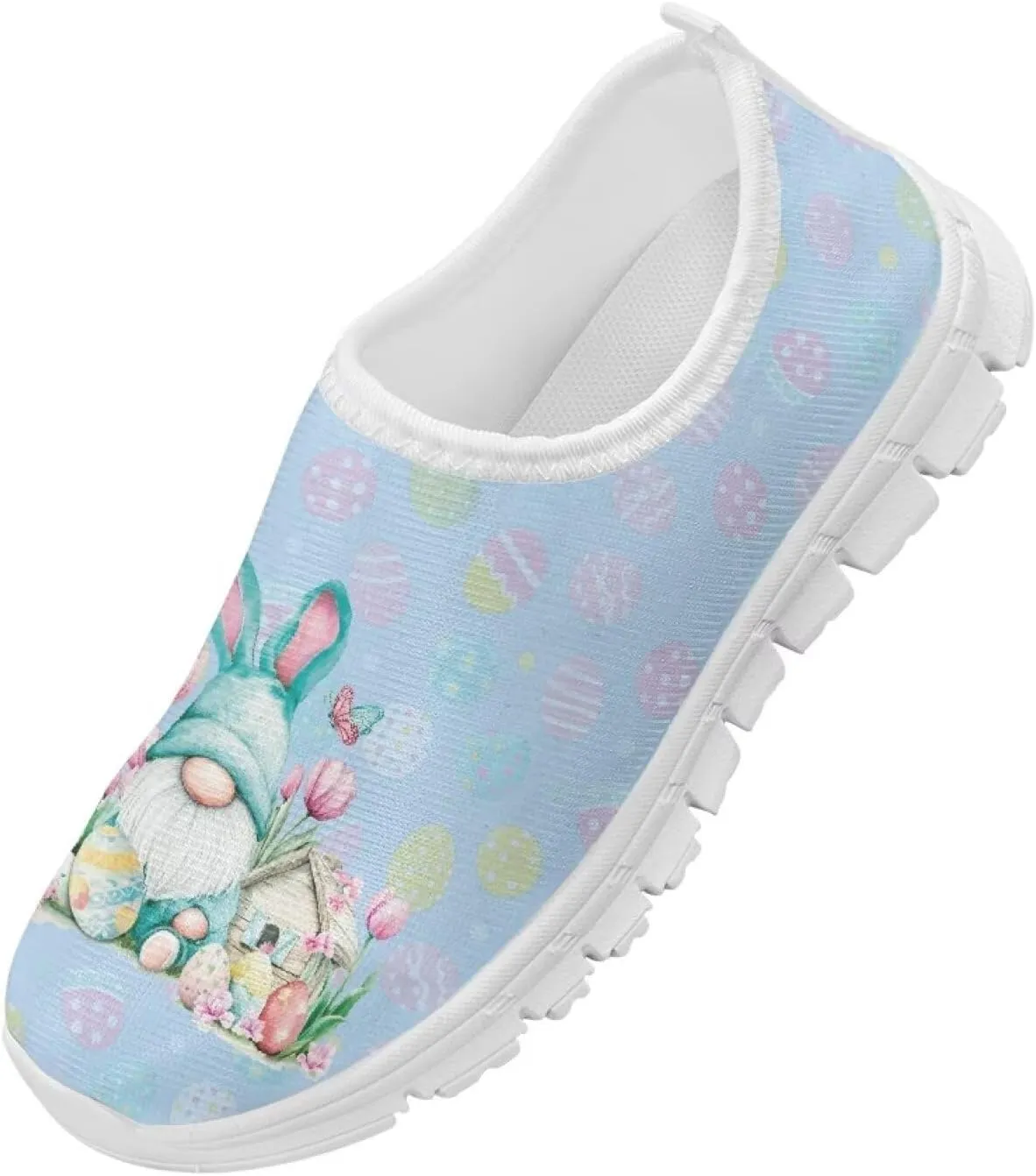 Girls Eater Bunny Shoes Cute Kids Running Shoes Trendy Slip On Sneakers