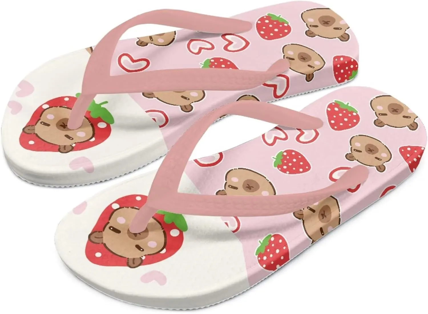 Girls Flip Flops Kids Sandals Summer Beach Flip Flops Indoor Outdoor Slippers Comfort Travel Shower Shoes
