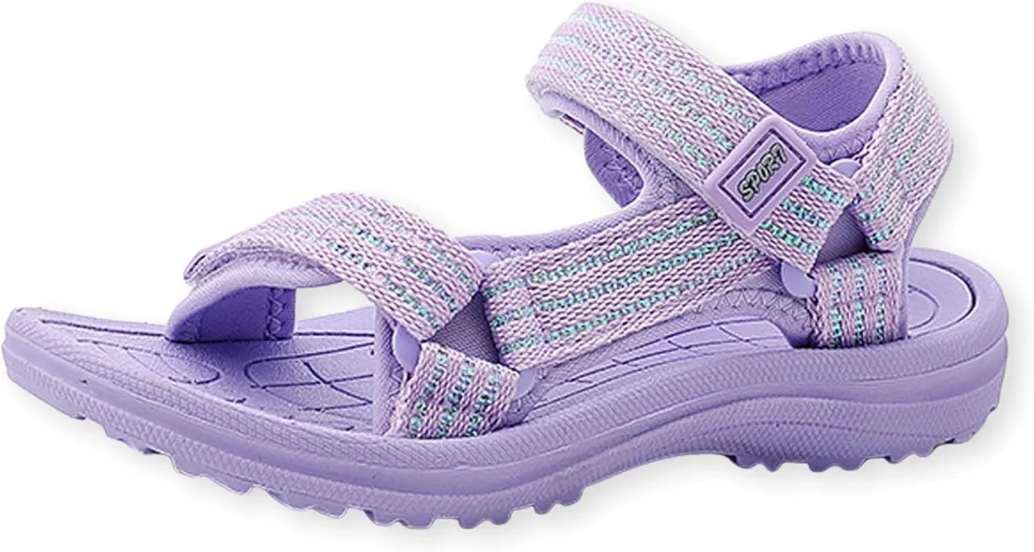 Girls Sandals Fashion Soft Bottom Non Slip Comfortable Adjustable Straps Princess Kids Open Toe Beach Sandals