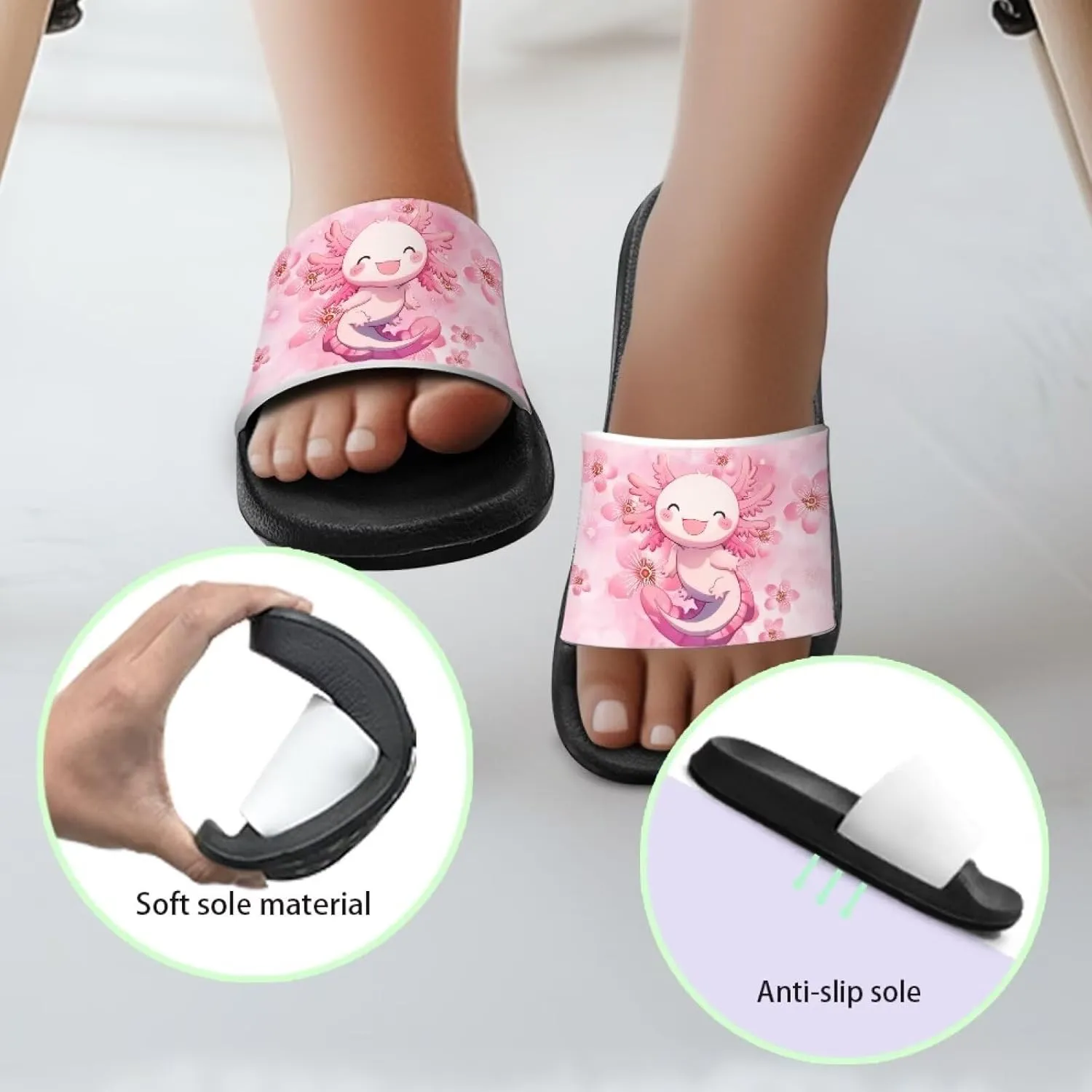Girls Slides Kids Summer House Shoes for Boys Beach Pool Sporty Slides Shower Non Slip Swimming Gifts
