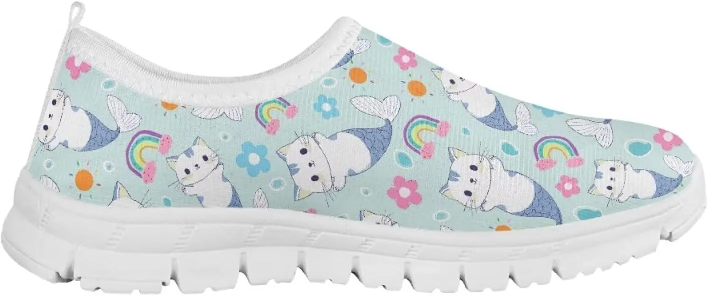 Girls Slip On Sneakers Cute Little Kids Tennis Shoes School Running Shoes