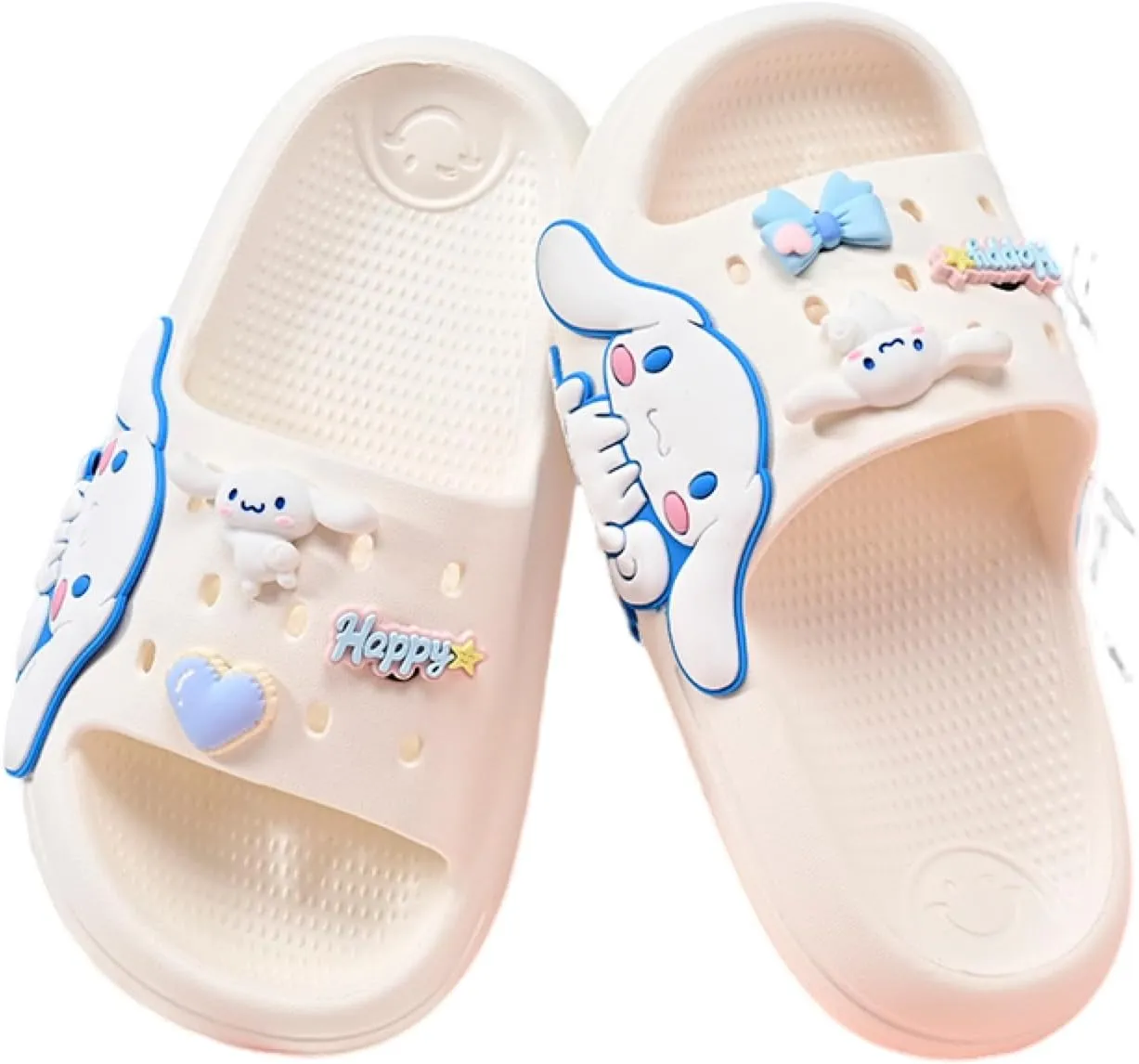 Girls Slippers Cute Cartoon Slides Lightweight Non-Slip Sandals Quick-Drying Shower Slides Shoes for Beach Pool Home