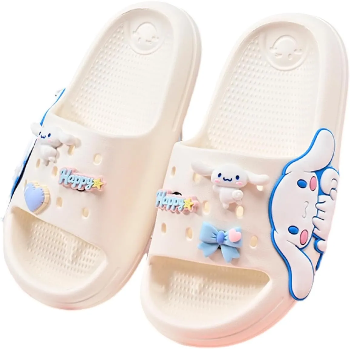 Girls Slippers Cute Cartoon Slides Lightweight Non-Slip Sandals Quick-Drying Shower Slides Shoes for Beach Pool Home