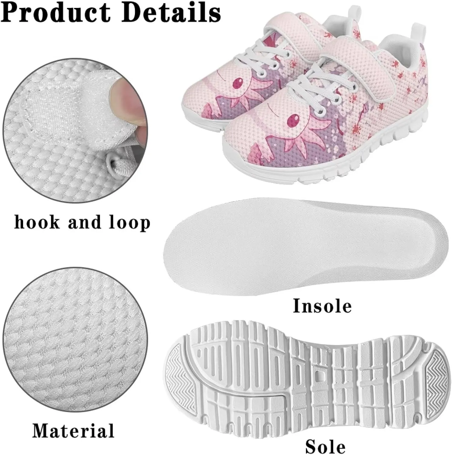 Girls Tennis Shoes Kids School Sneakers Trendy Running Athletic Shoes