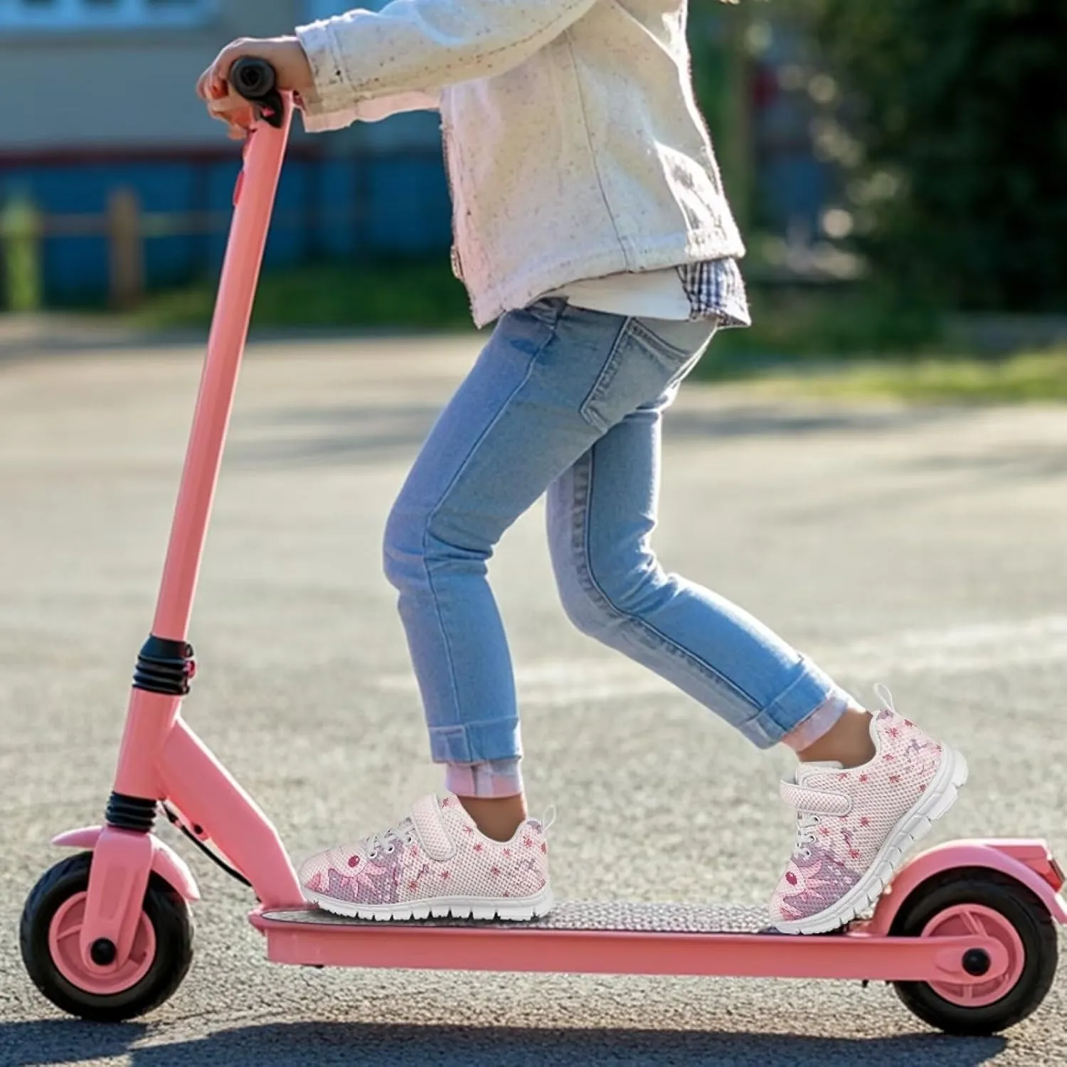 Girls Tennis Shoes Kids School Sneakers Trendy Running Athletic Shoes