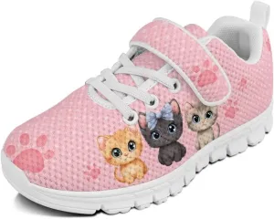 Girls Tennis Shoes Kids School Sneakers Trendy Running Athletic Shoes