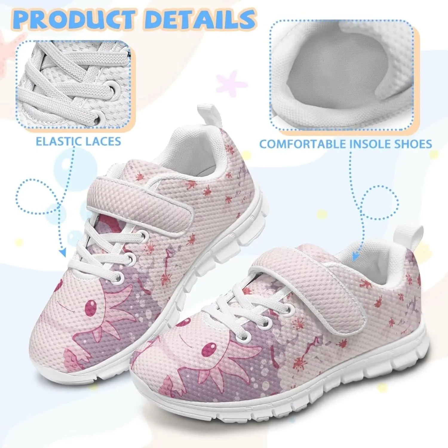 Girls Tennis Shoes Kids School Sneakers Trendy Running Athletic Shoes