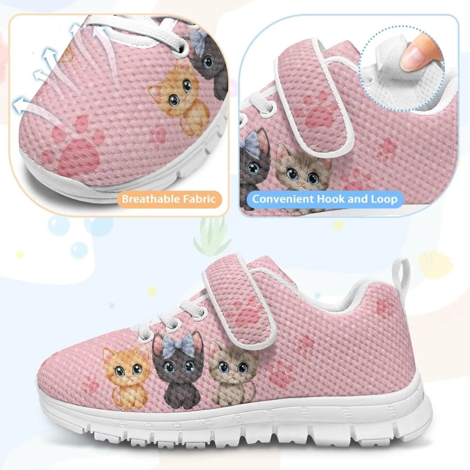 Girls Tennis Shoes Kids School Sneakers Trendy Running Athletic Shoes