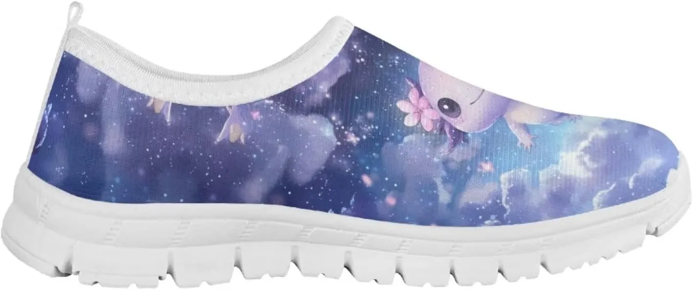 Girls Tennis Shoes Little Kids Slip On Sneakers Trendy Pattern Shoes