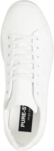 Golden Goose Men's Fashion Distressed Sneakers -Pure Star Bio Based Upper Leather Trendy Shoes White