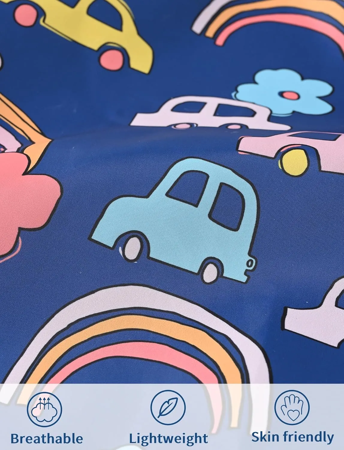Happy Cherry Toddler Baby Casual Cartoon Prints Windbreaker Hoodie Coat Lightweight Casual Jacket 1-5T