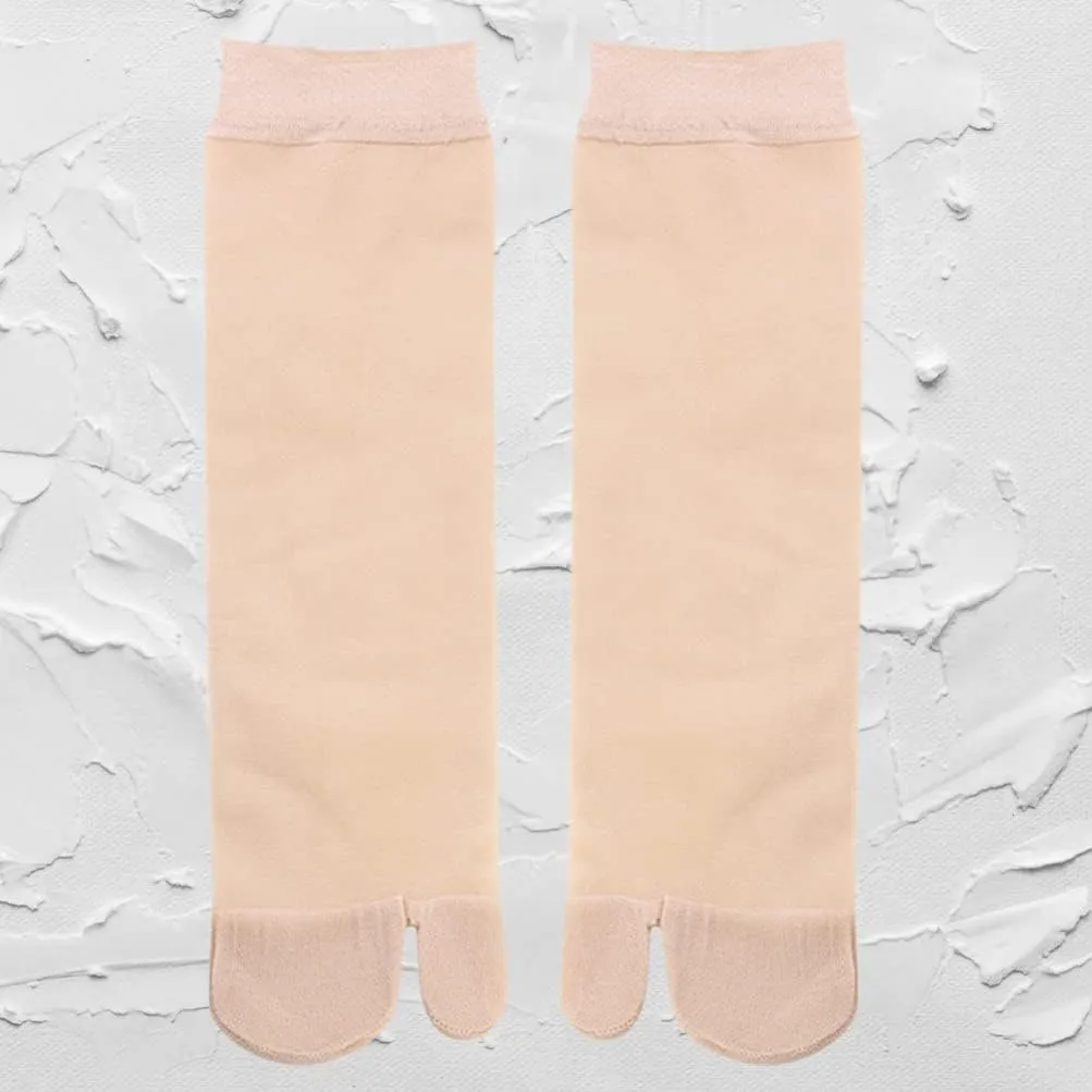 Happyyami 1Pair Flip Flop Socks Toe Socks Silk Tabi Socks Ankle Nylons Mesh Socks For Women Thin Clog Socks Flop Socks