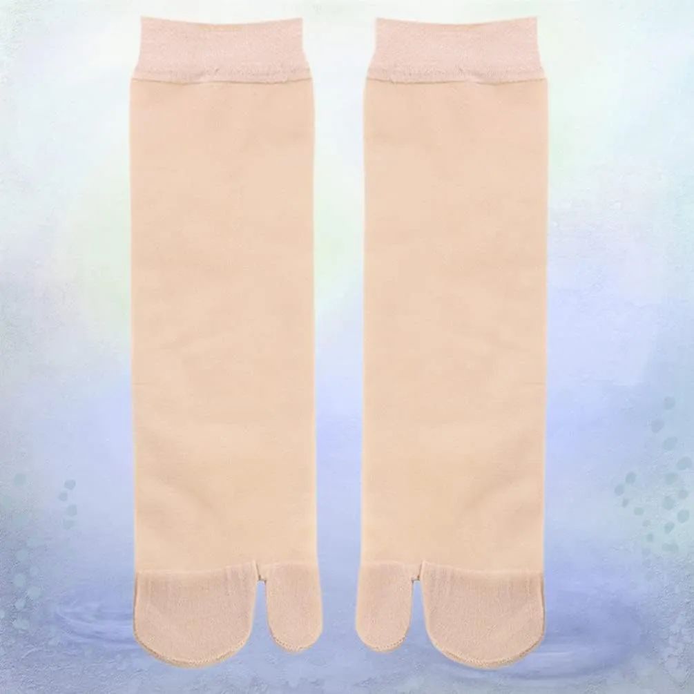 Happyyami 1Pair Flip Flop Socks Toe Socks Silk Tabi Socks Ankle Nylons Mesh Socks For Women Thin Clog Socks Flop Socks