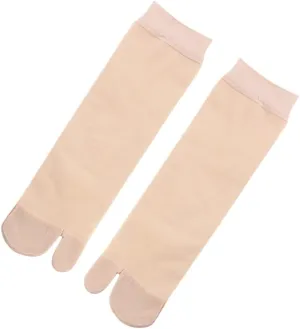 Happyyami 1Pair Flip Flop Socks Toe Socks Silk Tabi Socks Ankle Nylons Mesh Socks For Women Thin Clog Socks Flop Socks