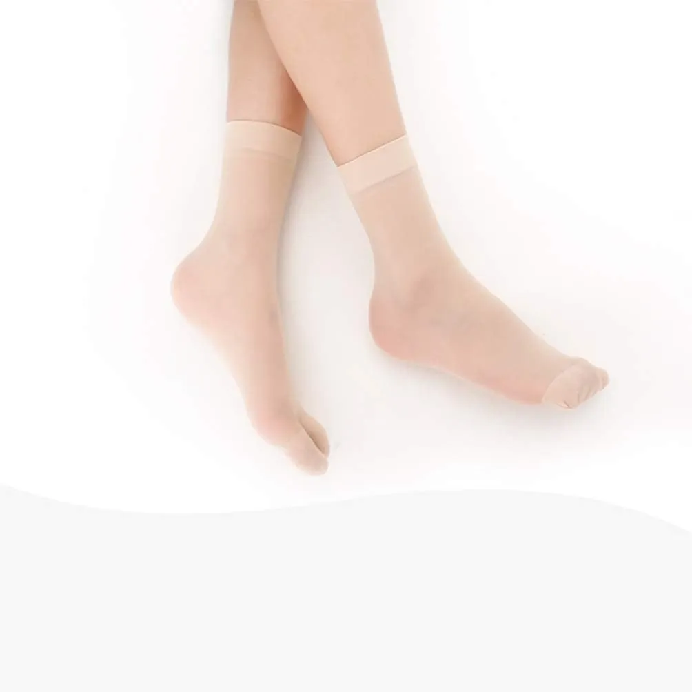 Happyyami 1Pair Flip Flop Socks Toe Socks Silk Tabi Socks Ankle Nylons Mesh Socks For Women Thin Clog Socks Flop Socks