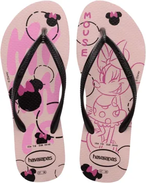 Havaianas for Women - Slim Disney Flip Flops - Peony Rose - 9/10