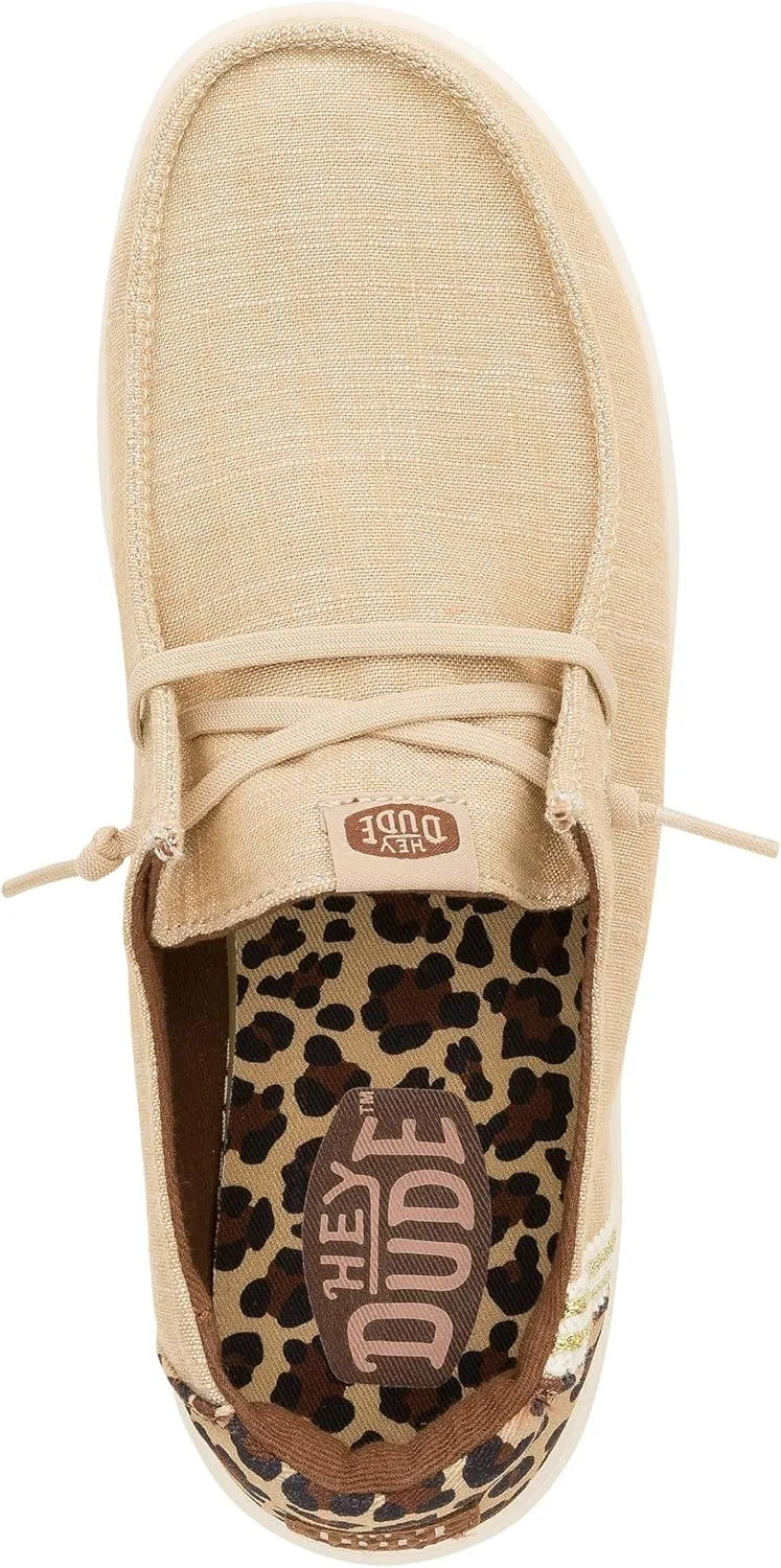 HEYDUDE Wendy Rise Animal, Women’s Shoes, Women’s Slip-on Loafers, Comfortable & Light-Weight